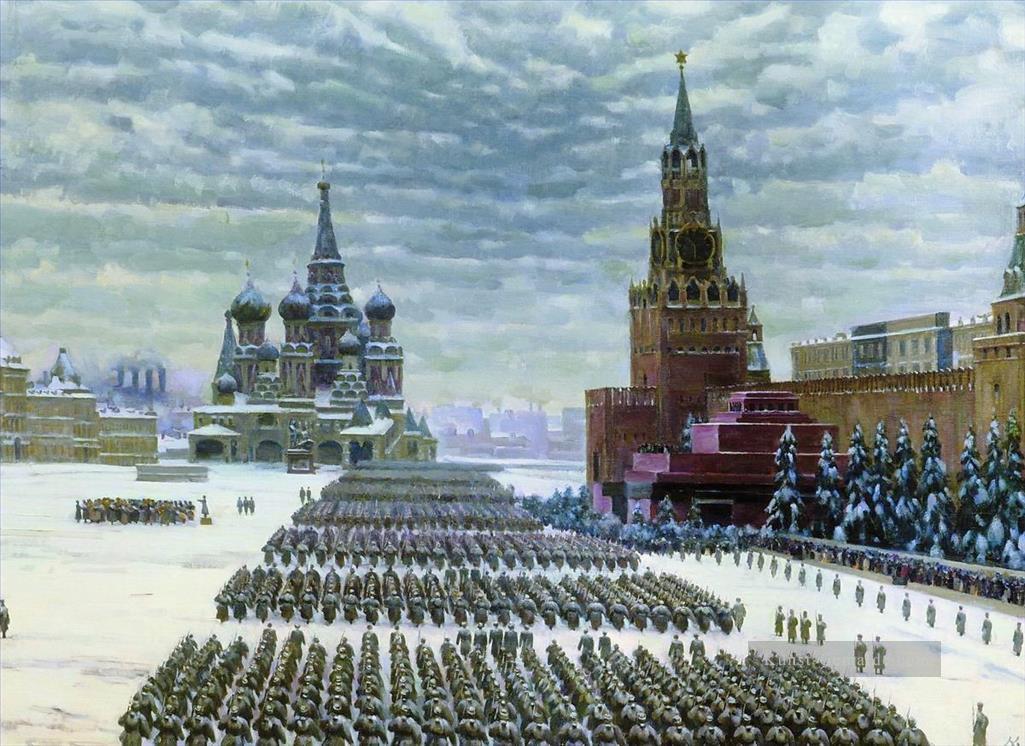 Militärparade auf rotem Platz 7 November 1941 1941 Konstantin Yuon Ölgemälde